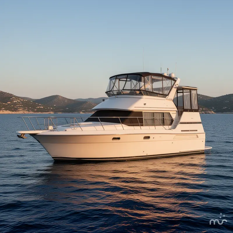 Slide: The Image of Carver Yachts 3608 Aft Cabin Motor Yacht 1990 - 2