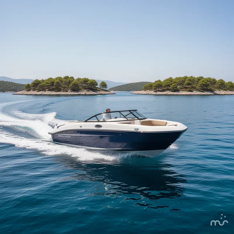 Slide: The Image of Bayliner VR6 Bowrider OB 2025 - 2