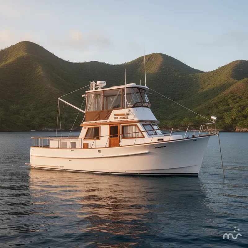 The Image of Monk 36 Aft Cabin 1988 - 0