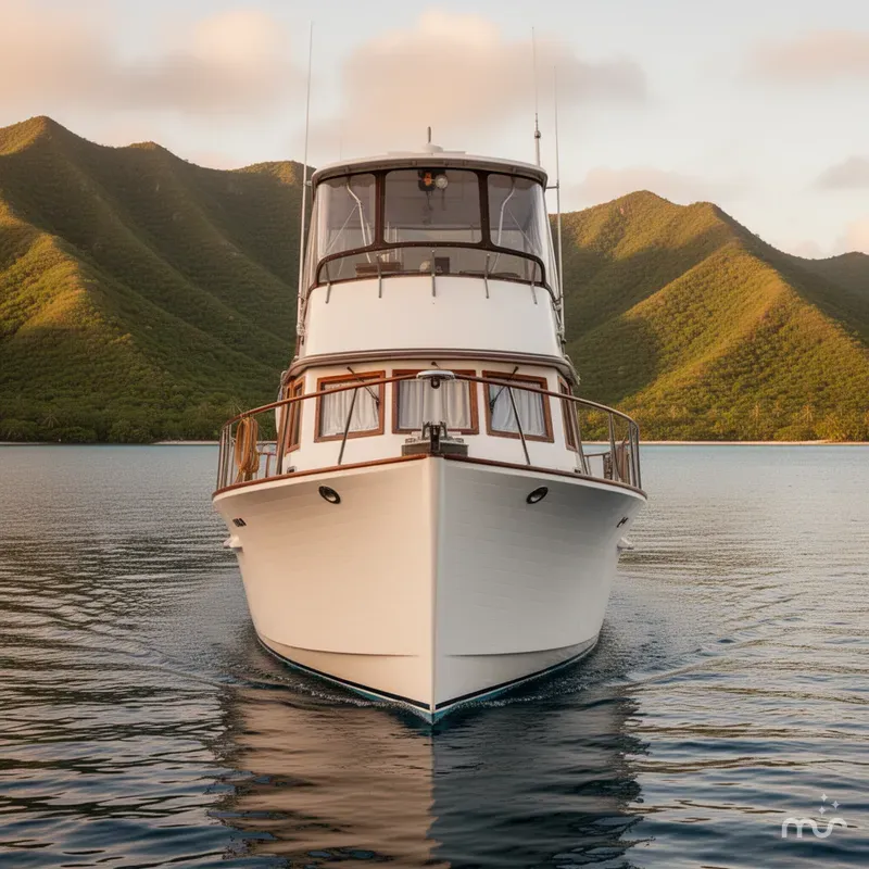 Slide: The Image of Monk 36 Aft Cabin 1988 - 1