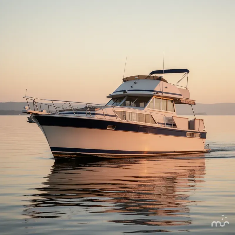Slide: The Image of Chris-Craft 410 Motor Yacht 1982 - 1