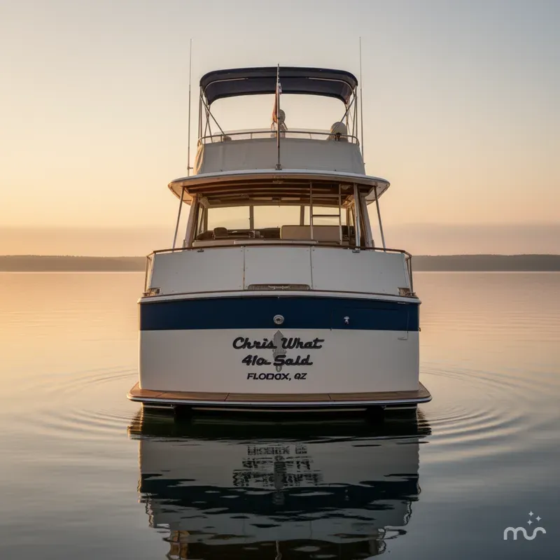 Slide: The Image of Chris-Craft 410 Motor Yacht 1982 - 2