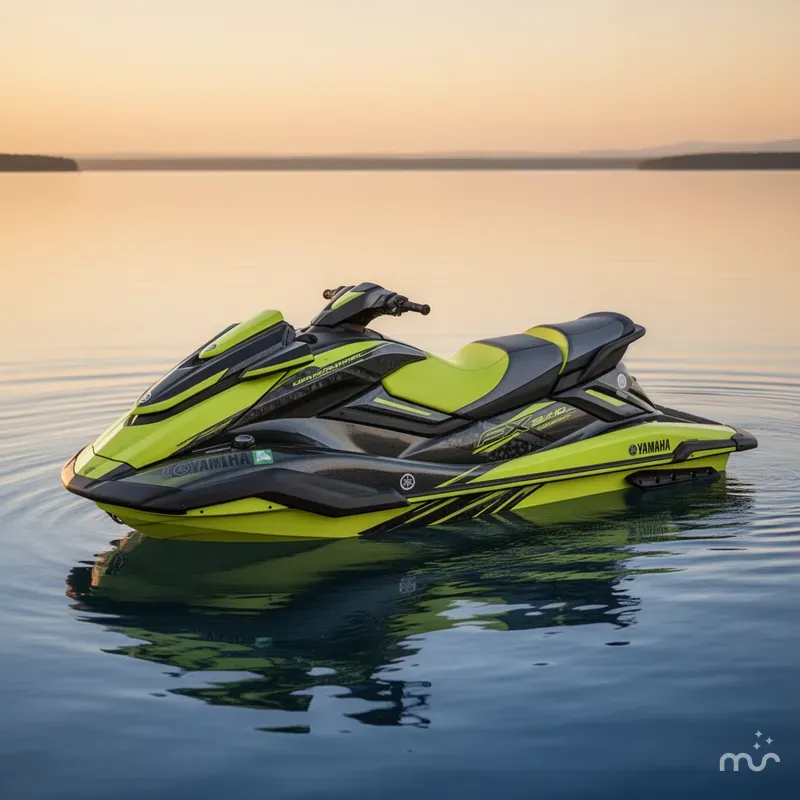 Slide: The Image of Yamaha FX SVHO-CARBON/LIME YELLOW 2021 - 2