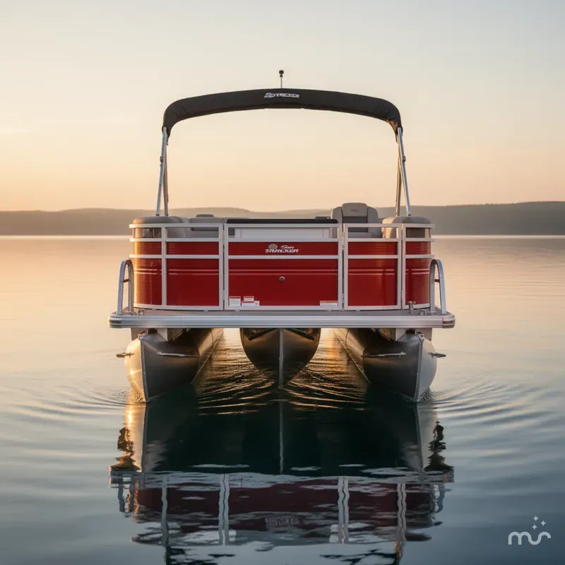 Slide: The Image of Sun Tracker FISHIN' BARGE 22 DLX w/150HP Mercury 4 Stroke 2026 - 3