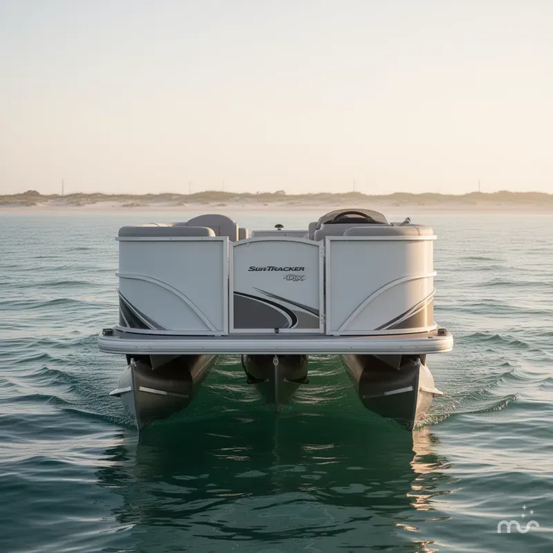 Slide: The Image of Sun Tracker Party Barge 16 DLX 2026 - 1