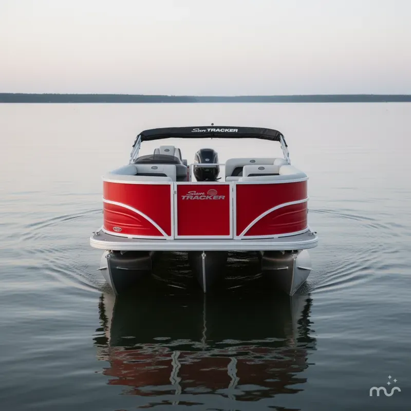 Slide: The Image of Sun Tracker Party Barge 18 DLX 2026 - 2