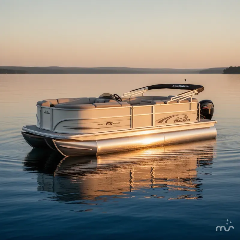 Slide: The Image of Sun Tracker Party Barge 20 DLX 2026 - 3