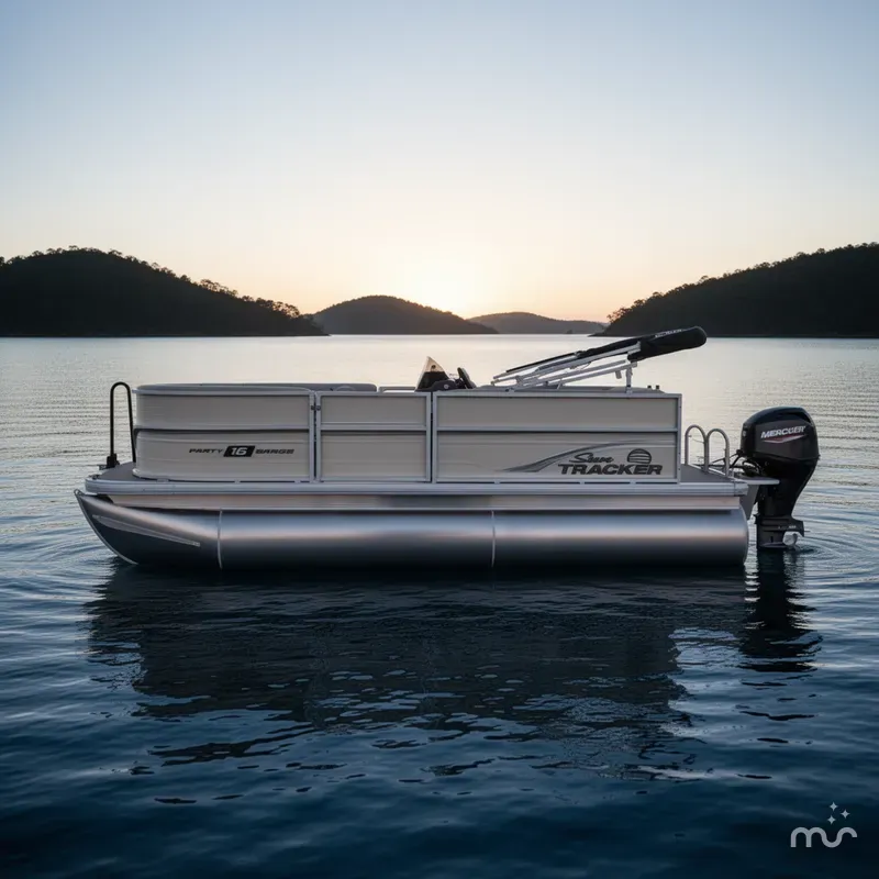 Slide: The Image of Sun Tracker Party Barge 16 DLX 2026 - 0