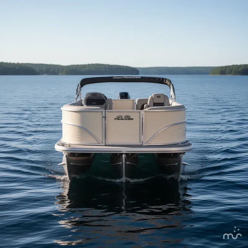 Slide: The Image of Sun Tracker Party Barge 16 DLX 2026 - 1