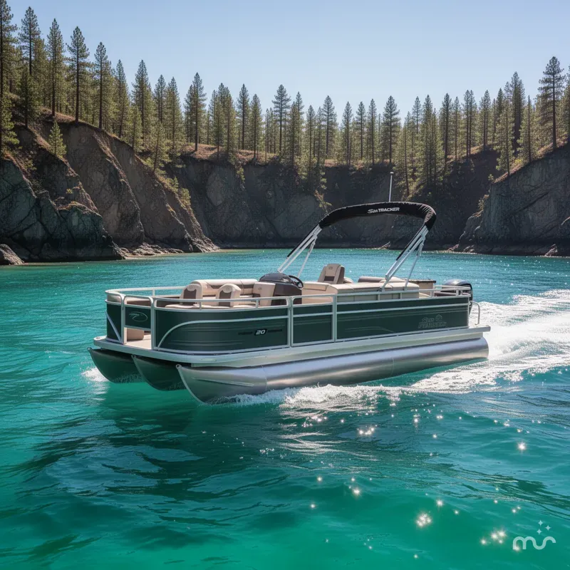 Slide: The Image of Sun Tracker Fishin' Barge 20 DLX 2026 - 4