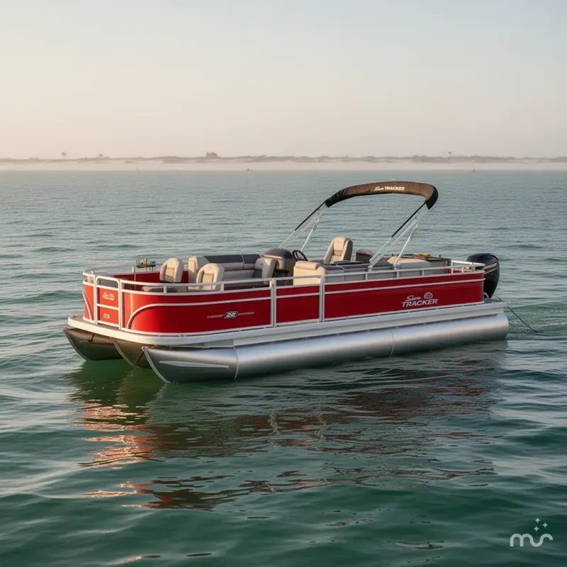 Slide: The Image of Sun Tracker Fishin' Barge 22 DLX 2026 - 2