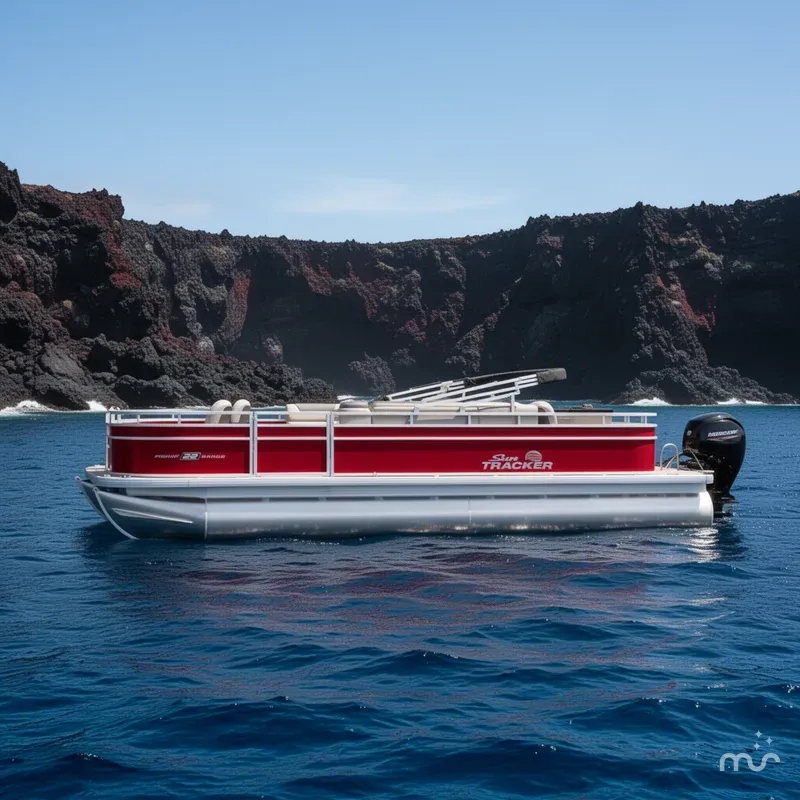 Slide: The Image of Sun Tracker Fishin' Barge 22 DLX 2026 - 2