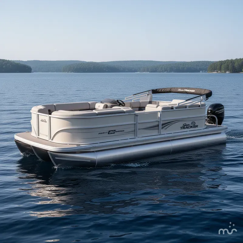 Slide: The Image of Sun Tracker Party Barge 20 DLX 2026 - 0