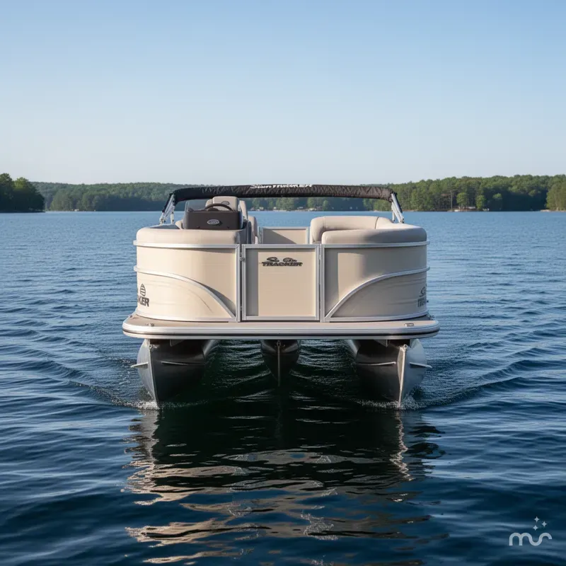 Slide: The Image of Sun Tracker Party Barge 16 DLX 2026 - 1