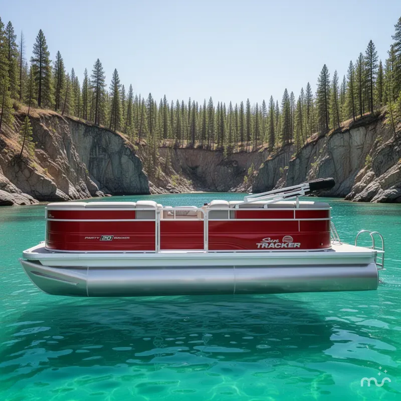 Slide: The Image of Sun Tracker Party Barge 20 DLX 2026 - 2