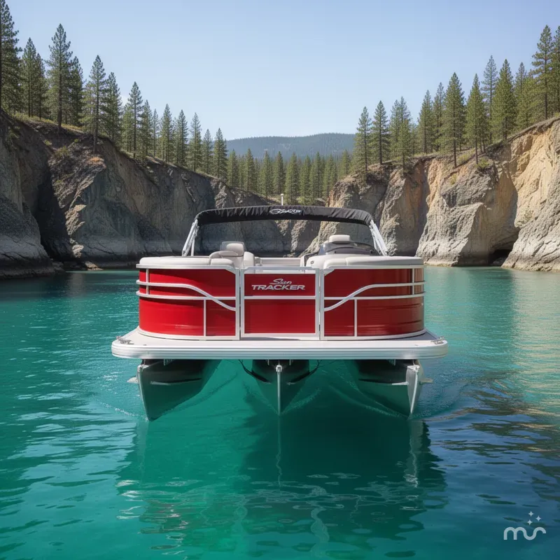 Slide: The Image of Sun Tracker Party Barge 20 DLX 2026 - 3