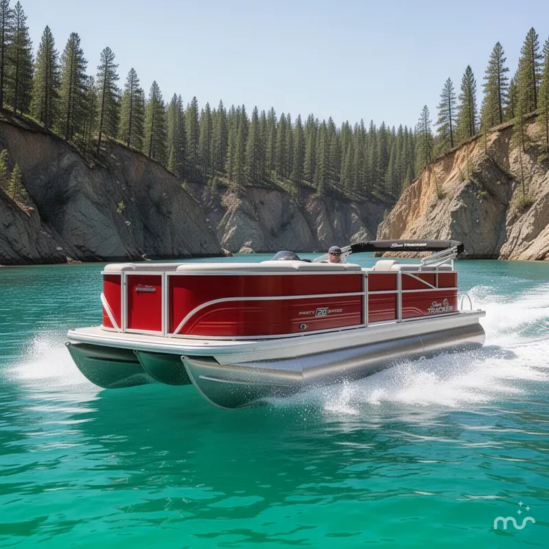 Slide: The Image of Sun Tracker Party Barge 20 DLX 2026 - 4