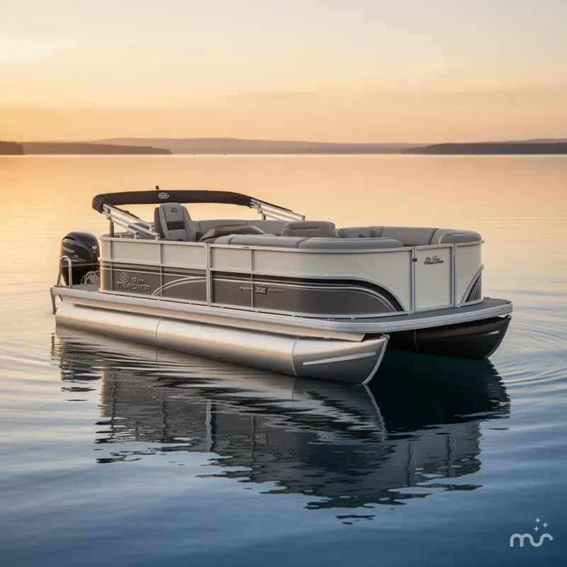 Slide: The Image of Sun Tracker Party Barge 20 DLX 2026 - 0