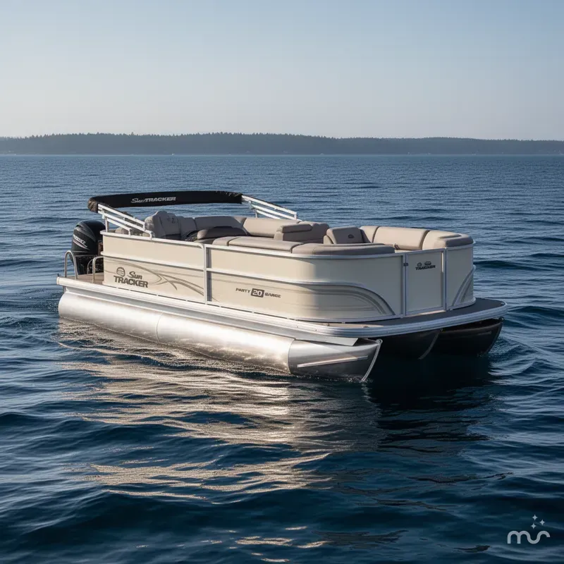 Slide: The Image of Sun Tracker Party Barge 20 DLX 2026 - 0
