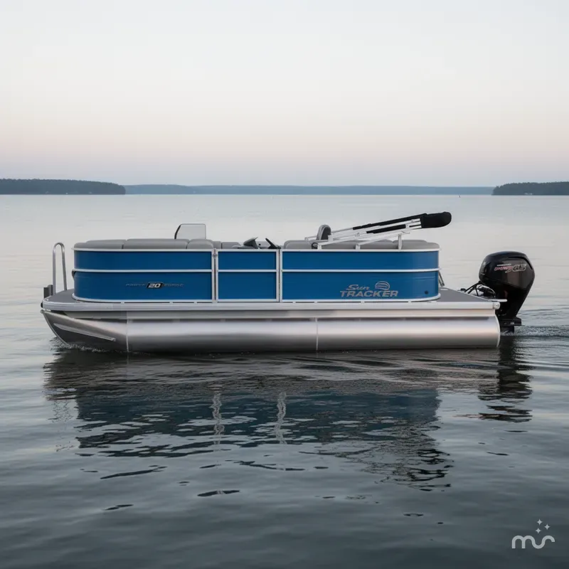 Slide: The Image of Sun Tracker Party Barge 20 DLX 2026 - 1