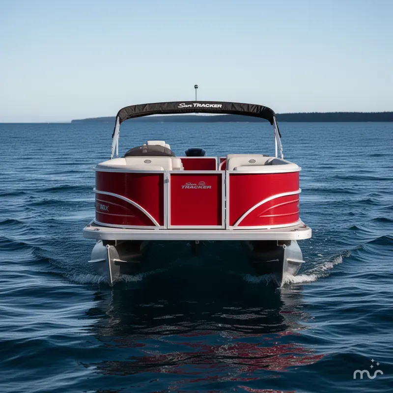 Slide: The Image of Sun Tracker Party Barge 18 DLX 2026 - 2