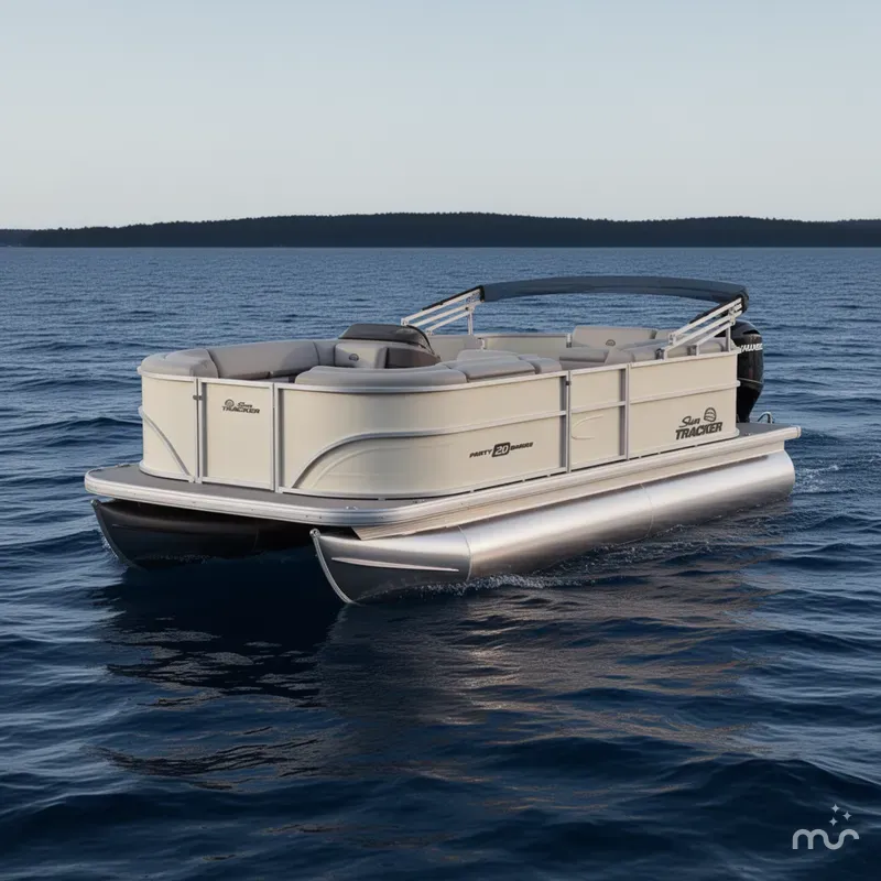Slide: The Image of Sun Tracker Party Barge 20 DLX 2026 - 0