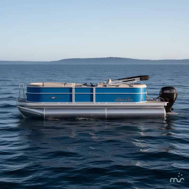 Slide: The Image of Sun Tracker Party Barge 20 DLX 2026 - 1