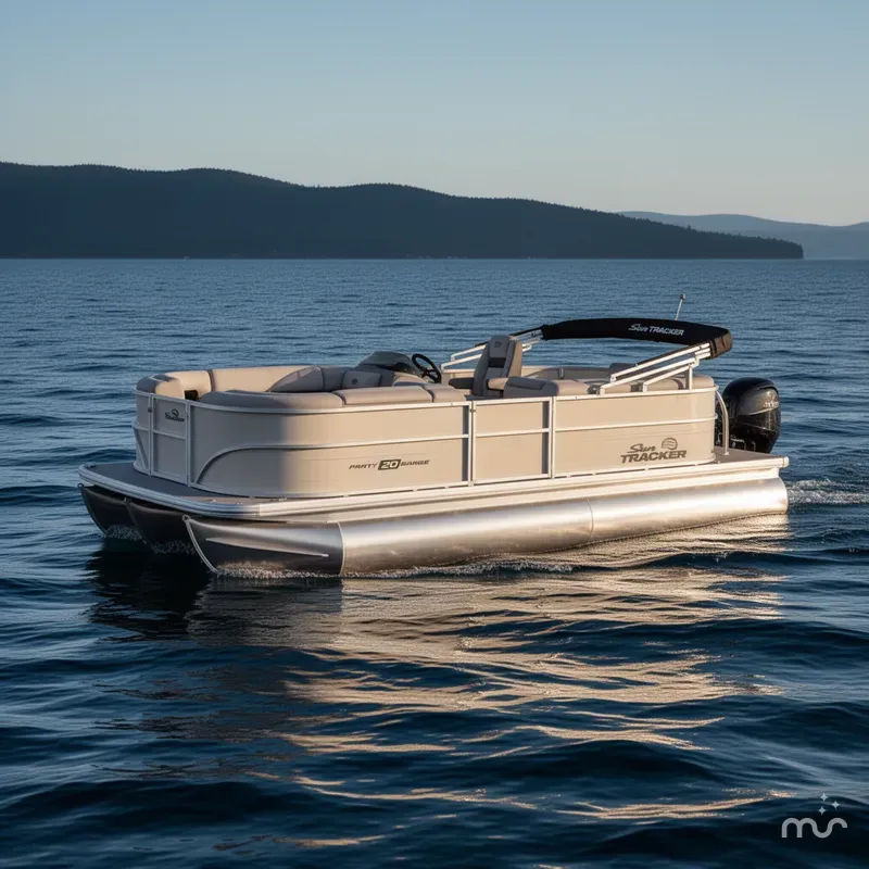 Slide: The Image of Sun Tracker Party Barge 20 DLX 2026 - 3