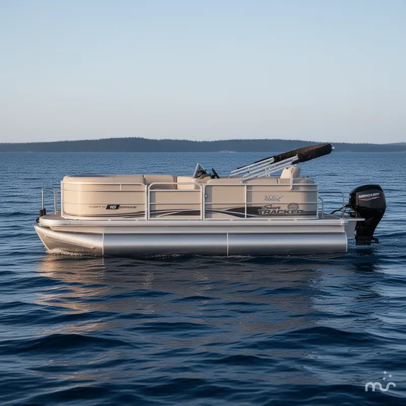Slide: The Image of Sun Tracker Party Barge 16 DLX 2026 - 0