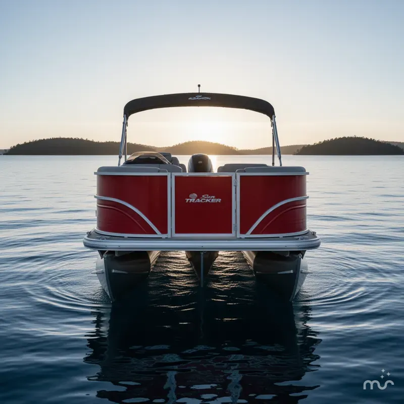 Slide: The Image of Sun Tracker Party Barge 18 DLX 2026 - 3
