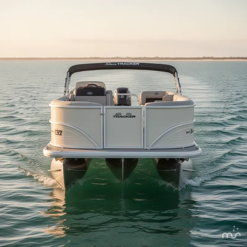 Slide: The Image of Sun Tracker Party Barge 16 DLX 2026 - 1