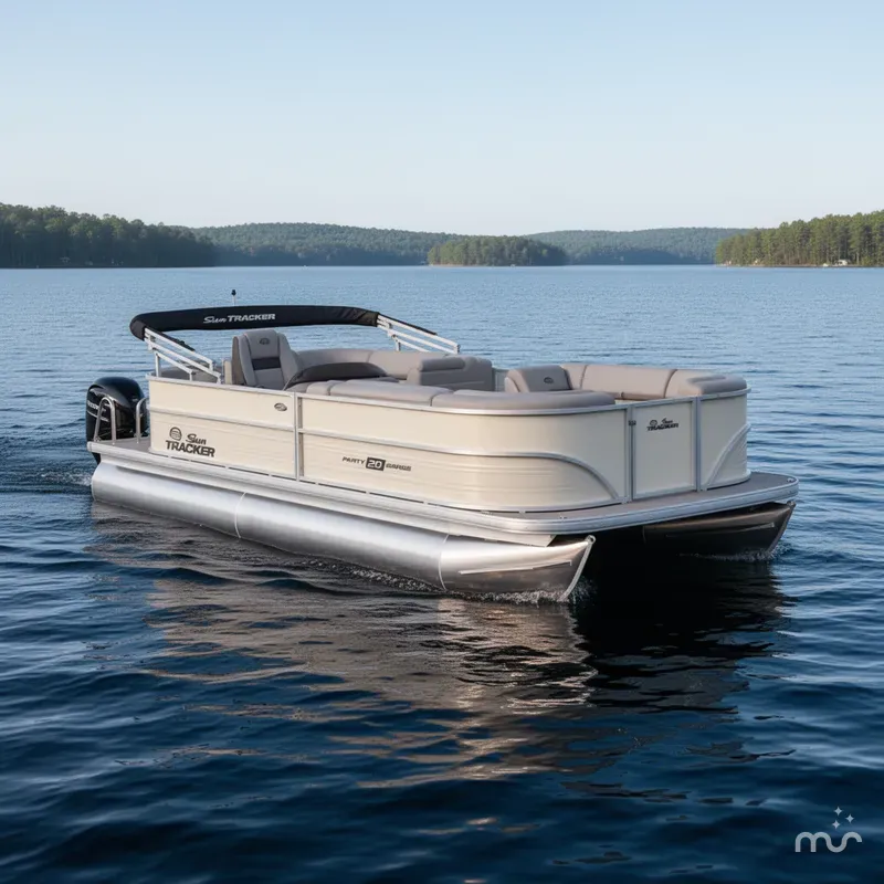 Slide: The Image of Sun Tracker Party Barge 20 DLX 2026 - 0