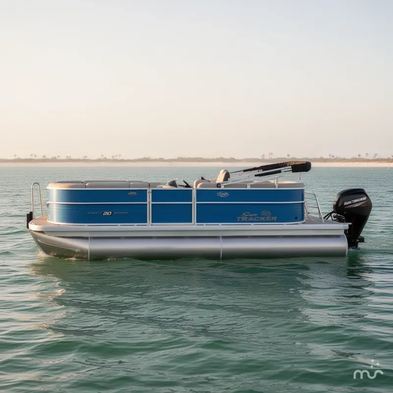 Slide: The Image of Sun Tracker Party Barge 20 DLX 2026 - 1