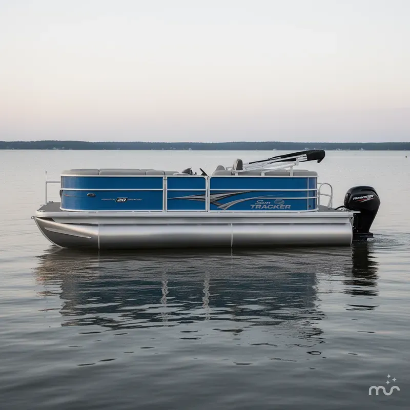 Slide: The Image of Sun Tracker Party Barge 20 DLX 2026 - 1