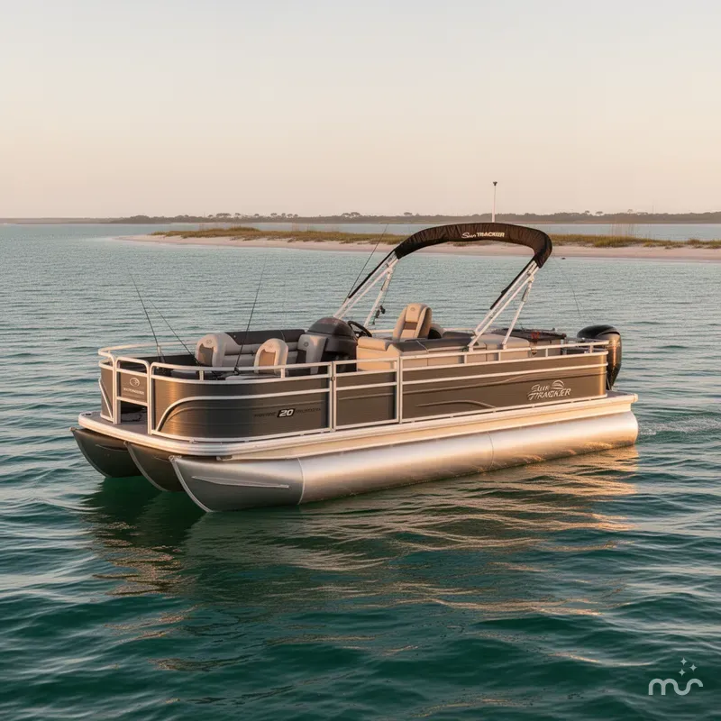 Slide: The Image of Sun Tracker Fishin' Barge 20 DLX 2026 - 2