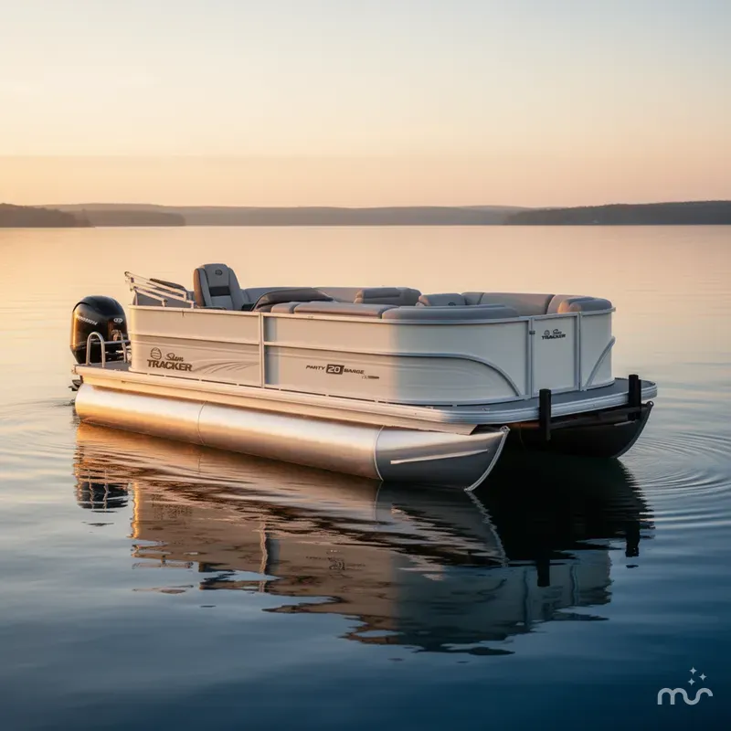 Slide: The Image of Sun Tracker Party Barge 20 DLX 2026 - 0