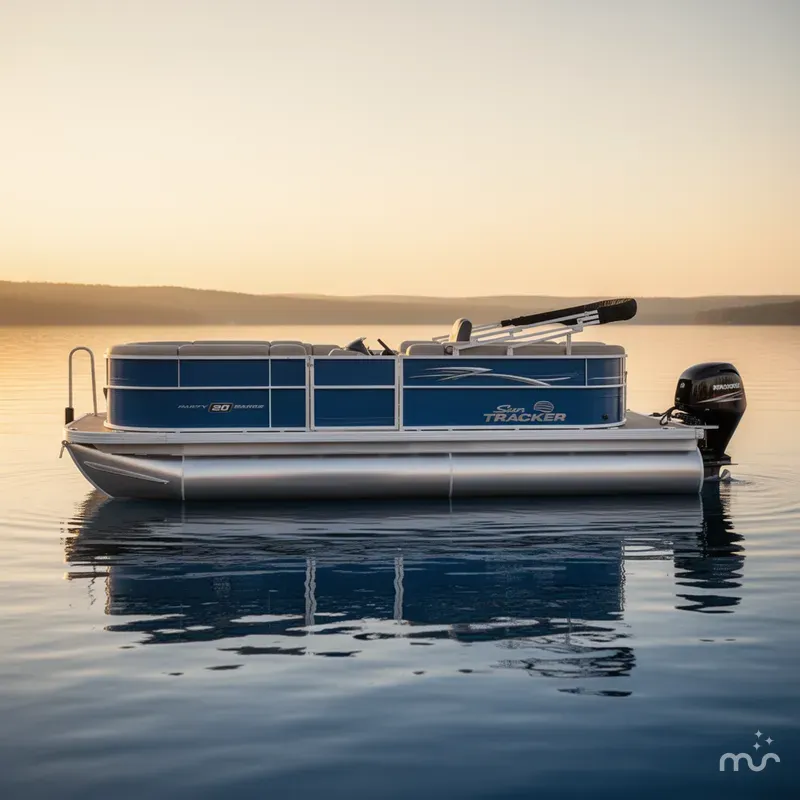 Slide: The Image of Sun Tracker Party Barge 20 DLX 2026 - 1