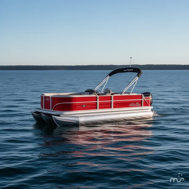 Slide: The Image of Sun Tracker Party Barge 18 DLX 2026 - 2