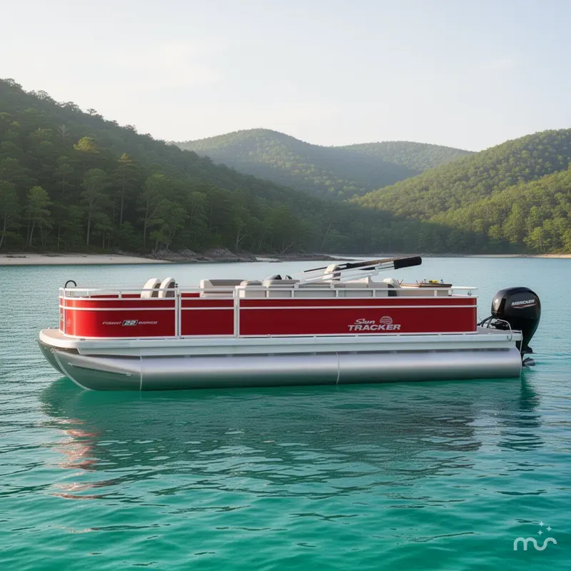 Slide: The Image of Sun Tracker Fishin' Barge 22 DLX 2026 - 2
