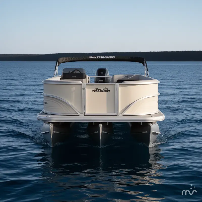 Slide: The Image of Sun Tracker Party Barge 16 DLX 2026 - 1