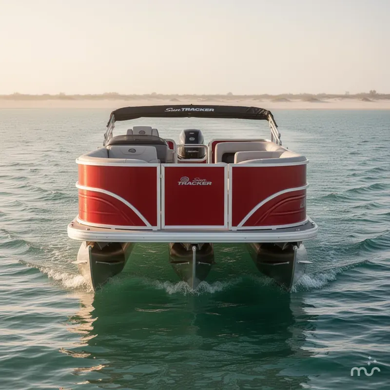Slide: The Image of Sun Tracker Party Barge 18 DLX 2026 - 2