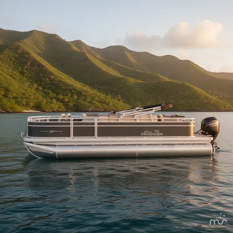 Slide: The Image of Sun Tracker Fishin' Barge 22 DLX 2026 - 2