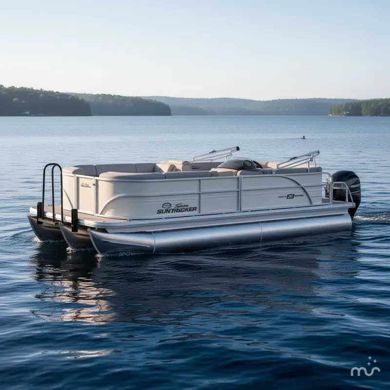 Slide: The Image of Sun Tracker Party Barge 20 DLX 2026 - 0