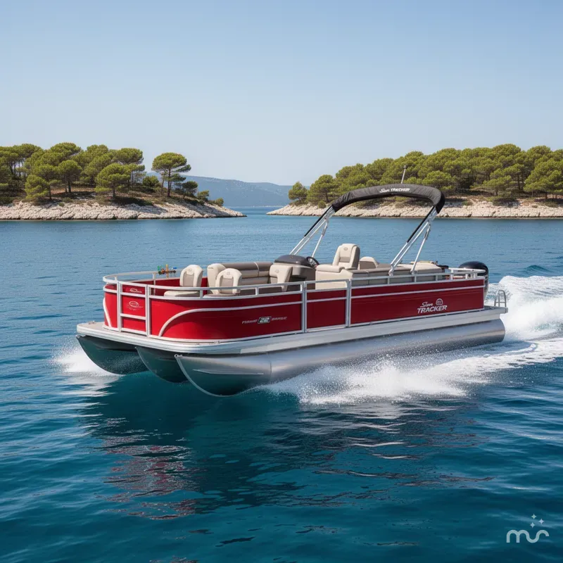 Slide: The Image of Sun Tracker Fishin' Barge 22 DLX 2026 - 4