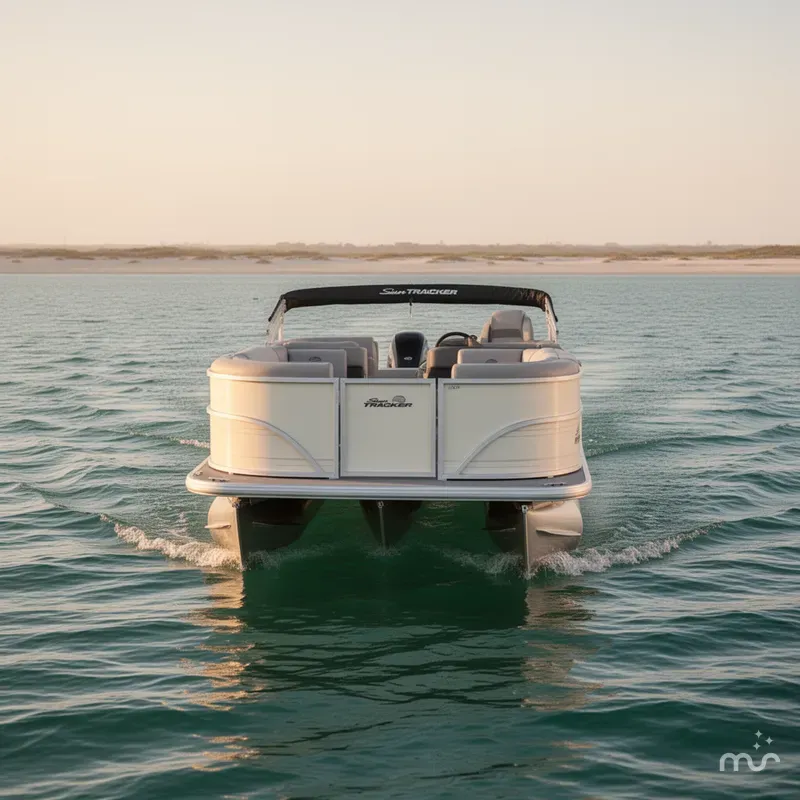 Slide: The Image of Sun Tracker Party Barge 20 DLX 2026 - 3