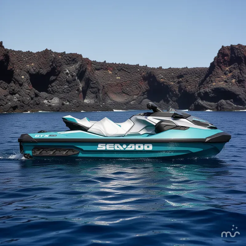Slide: The Image of Sea-Doo GTX Limited 325 Teal Metallic 2026 - 2