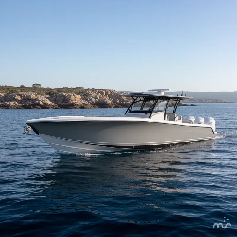 Slide: The Image of Nor-Tech 390 Sport Center Console 2023 - 2