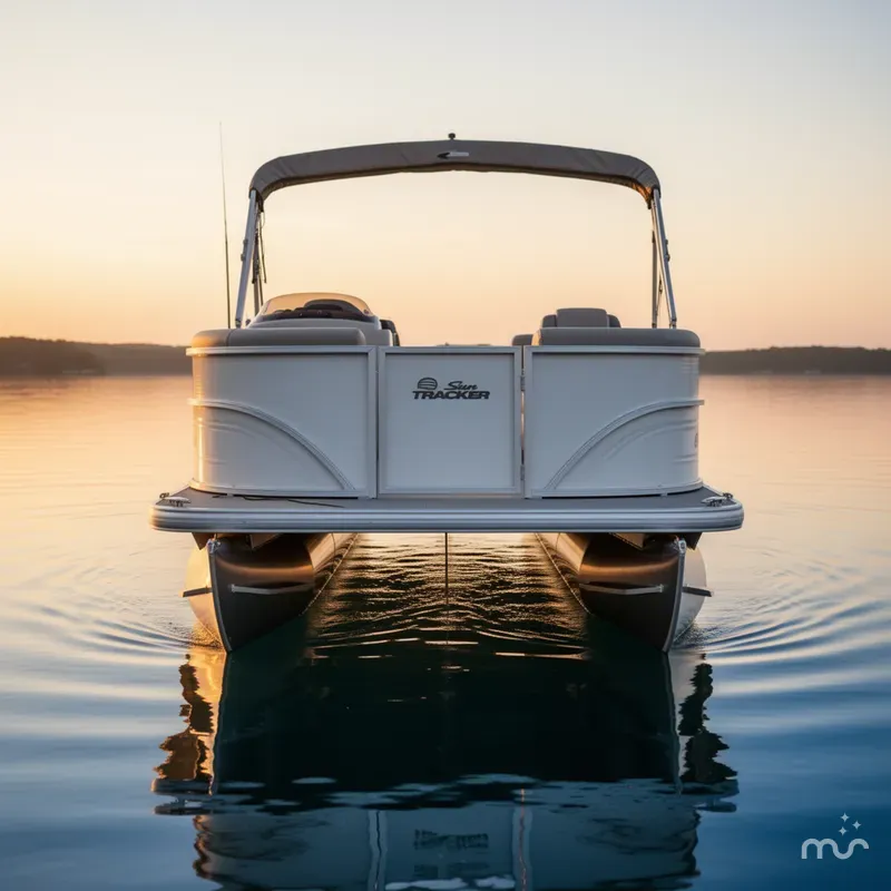 Slide: The Image of Sun Tracker Party Barge 22 DLX STORM DAMAGE DISCOUNT 2026 - 2