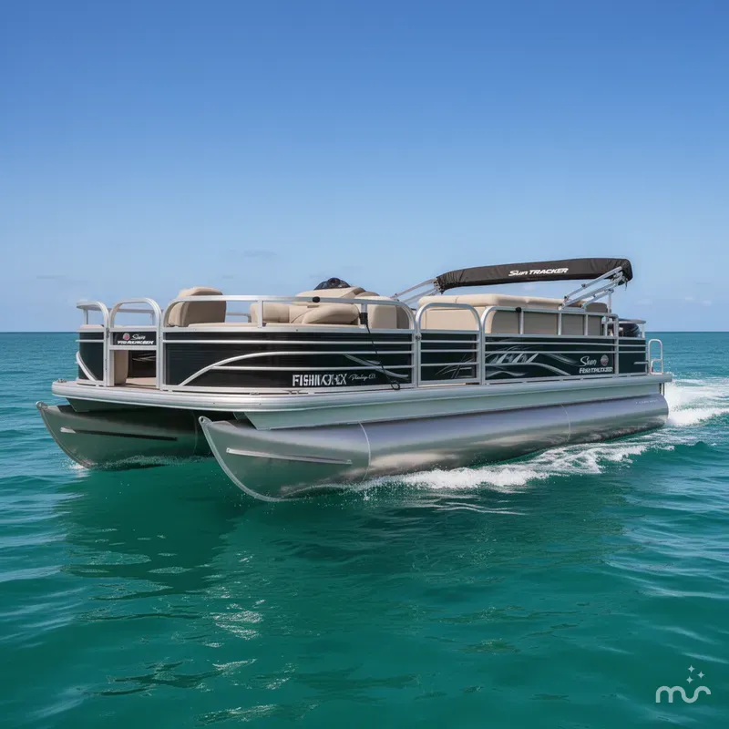 Slide: The Image of Sun Tracker Fishin' Barge 20 DLX 2021 - 0