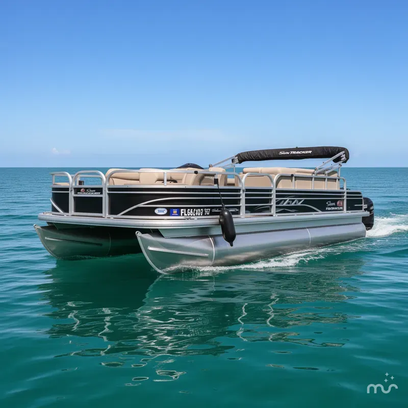 Slide: The Image of Sun Tracker Fishin' Barge 20 DLX 2021 - 2